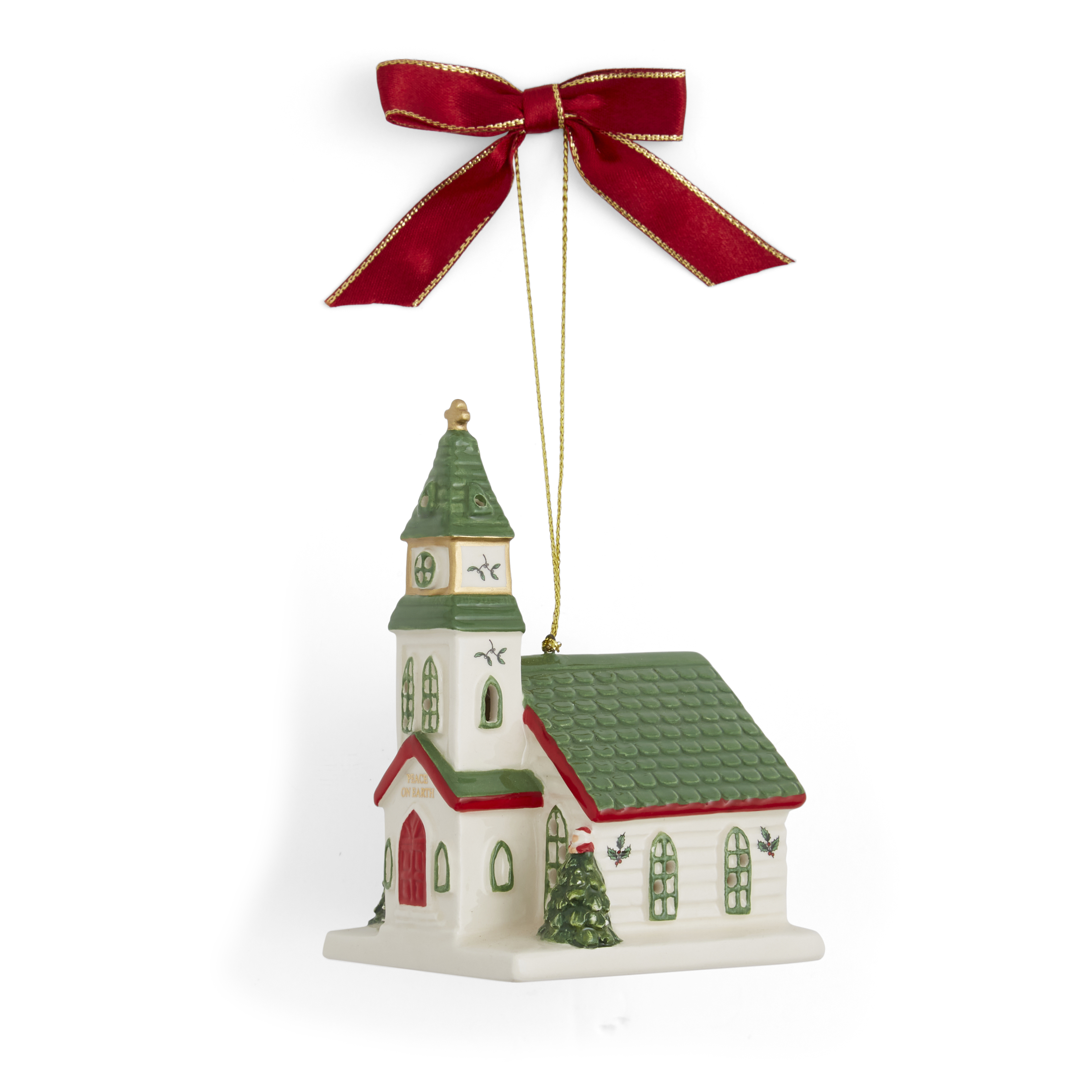 Christmas Village Church LED Ornament image number null
